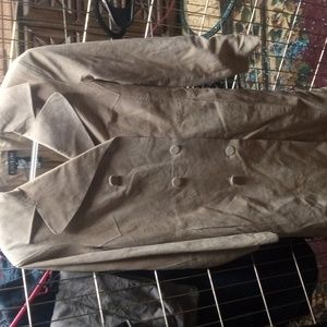 A leather trench coat by bebe